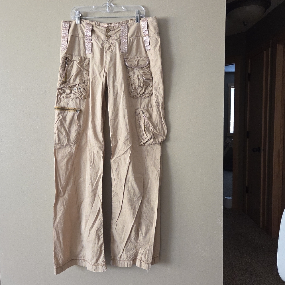 Vintage Y2k Abercrombie & Fitch khaki Tan Cargo Pants